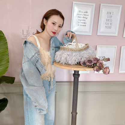 かご&巾着SET Antique Glow Rattan