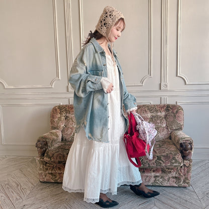 ★コットンレースDollyワンピース