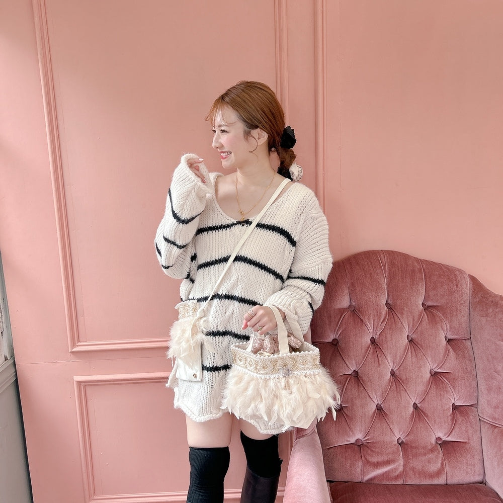 トート Wintry Meghan【アイボリー/グレー】