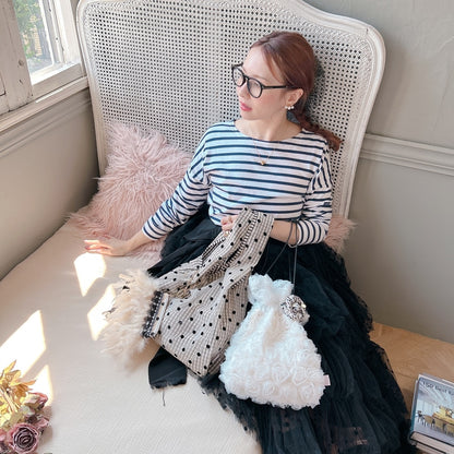 ポーチ付バッグ Balloon Marche【ギンガム/大ドット】