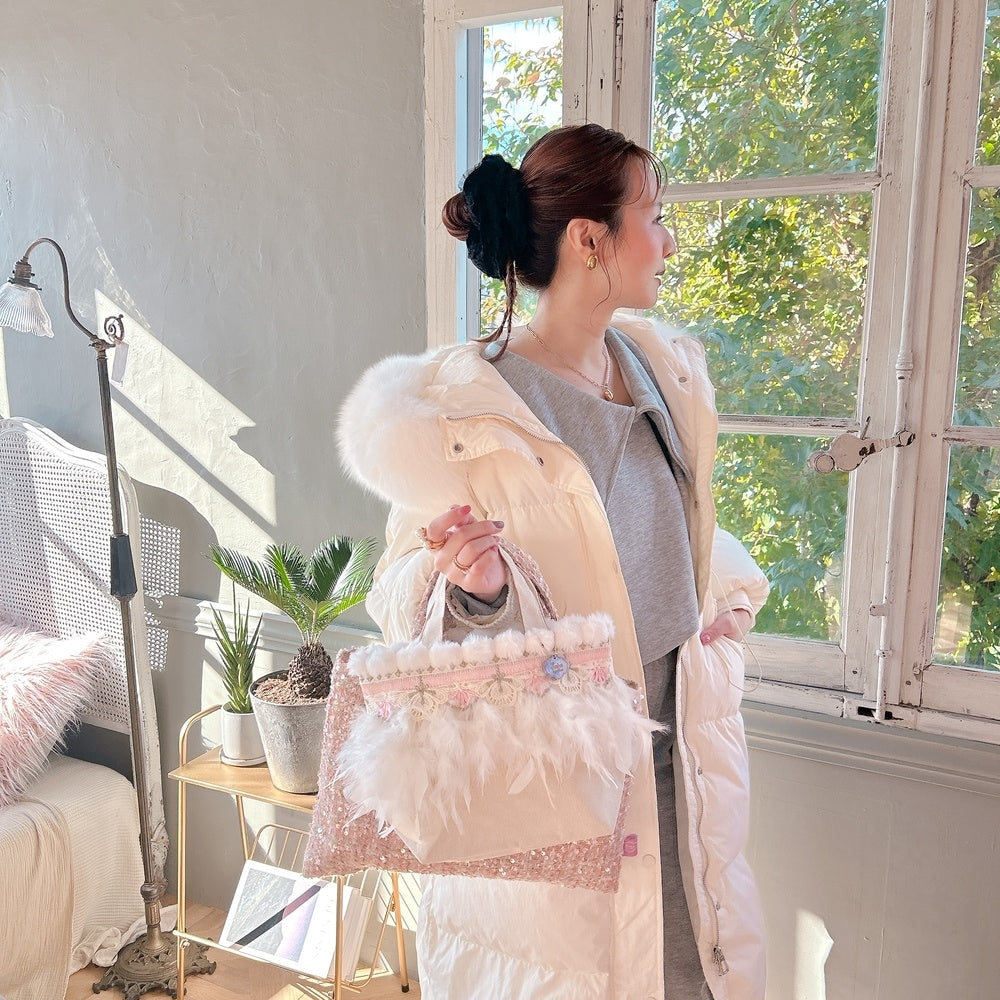 巾着＆トートSET Pom Pom Bunny