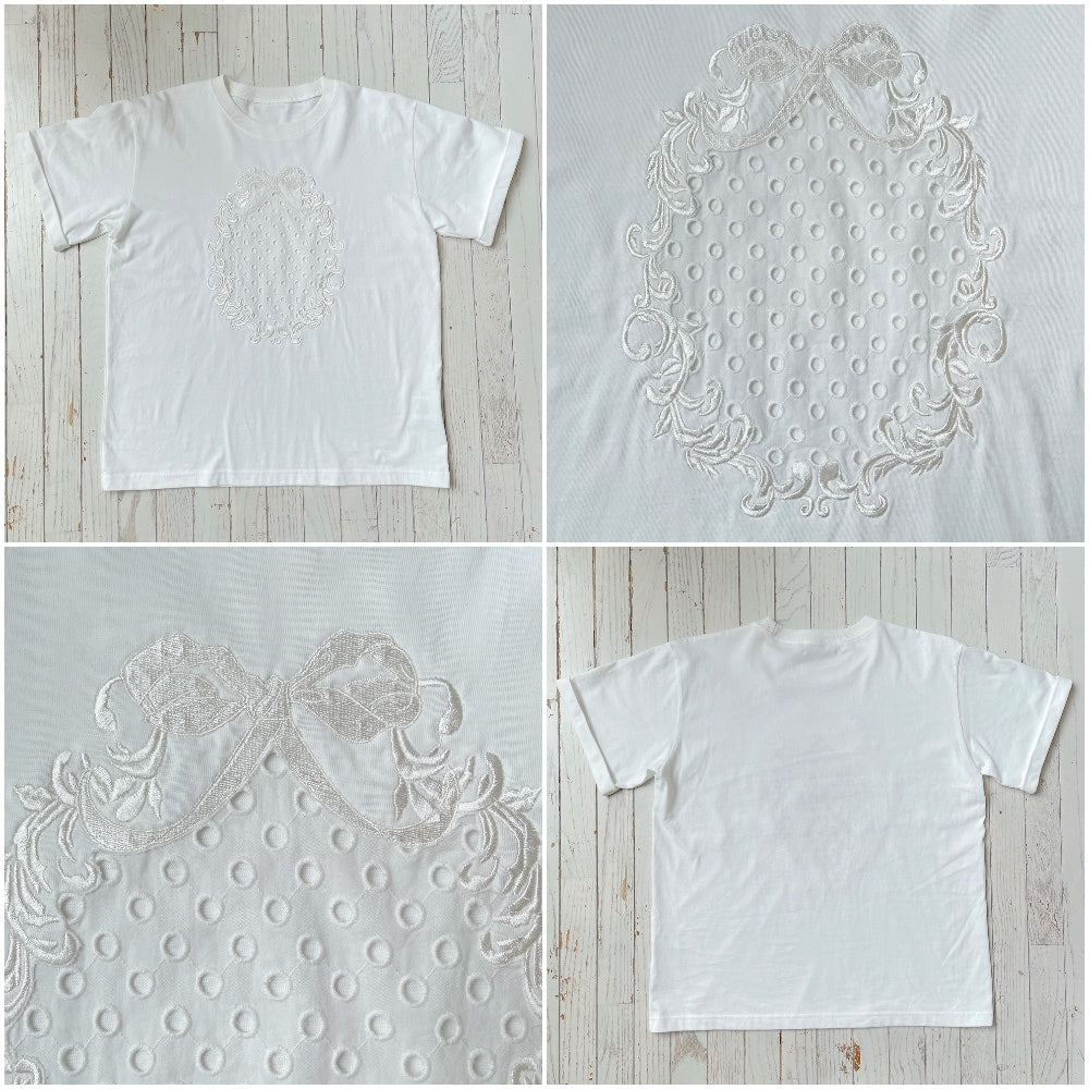 ★リボンEmbroideryTsh
