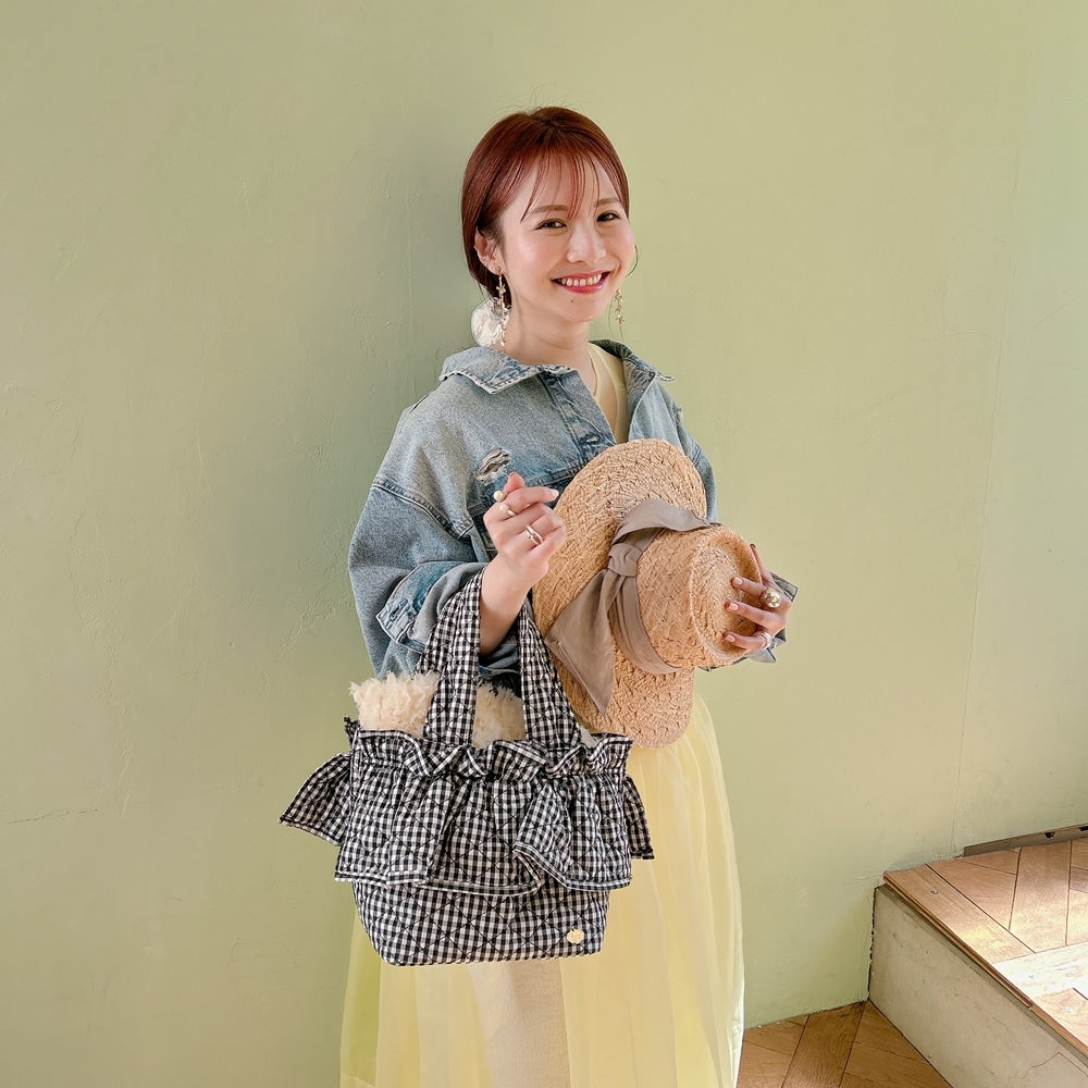 フリルバッグ Quilting Frill Bebe ミニ/レギュラー【ギンガム】