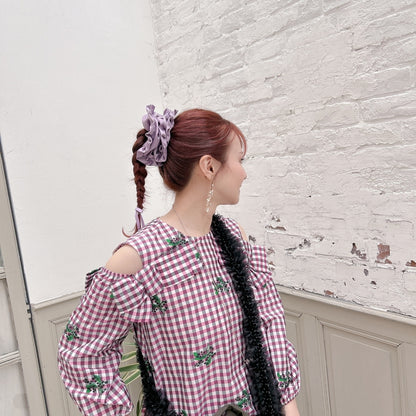 サテンフリルシュシュ Juliette