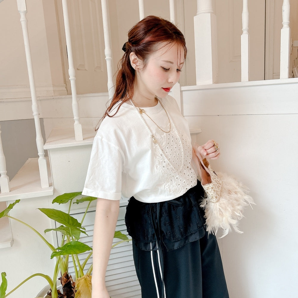 ★リボンEmbroideryTsh