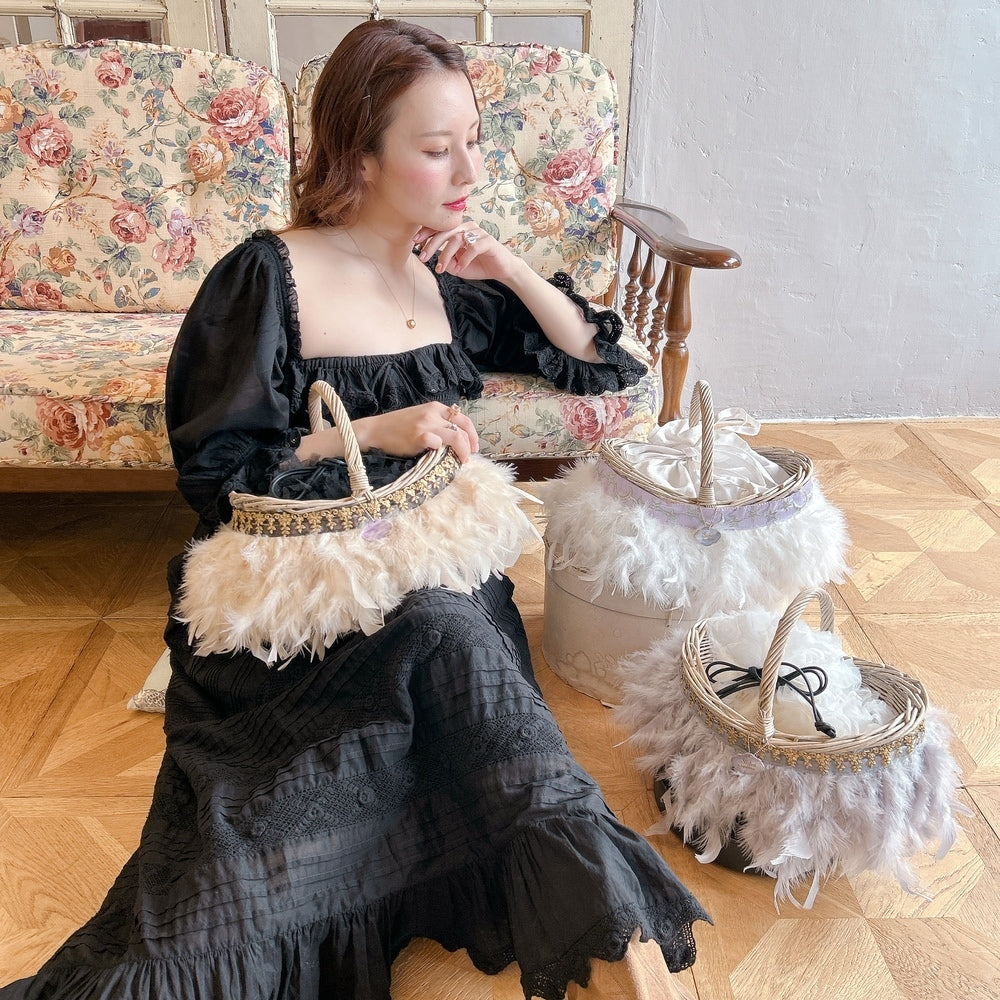 かご&巾着SET Moon Whisper Rattan