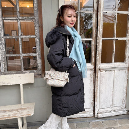 フリルバッグ Tweedy Bebe【ミックスホワイト】2サイズ