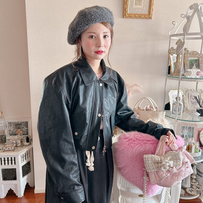 ★Volumeフェイクレザージャケット