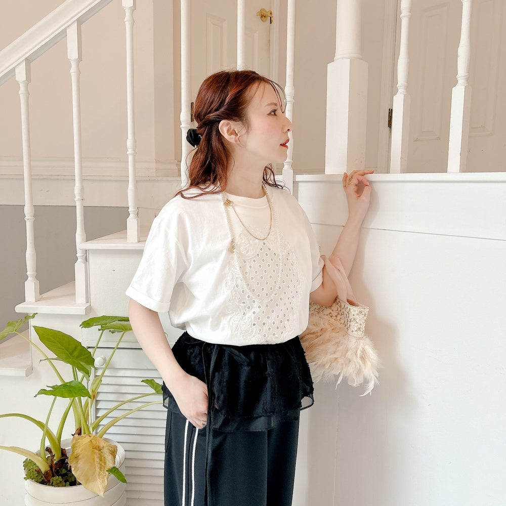 ★リボンEmbroideryTsh