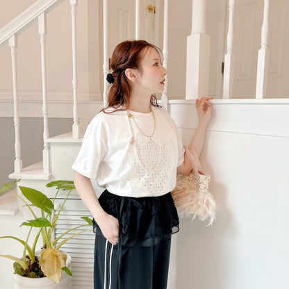 ★リボンEmbroideryTsh