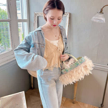 ★Croppedレースビスチェ