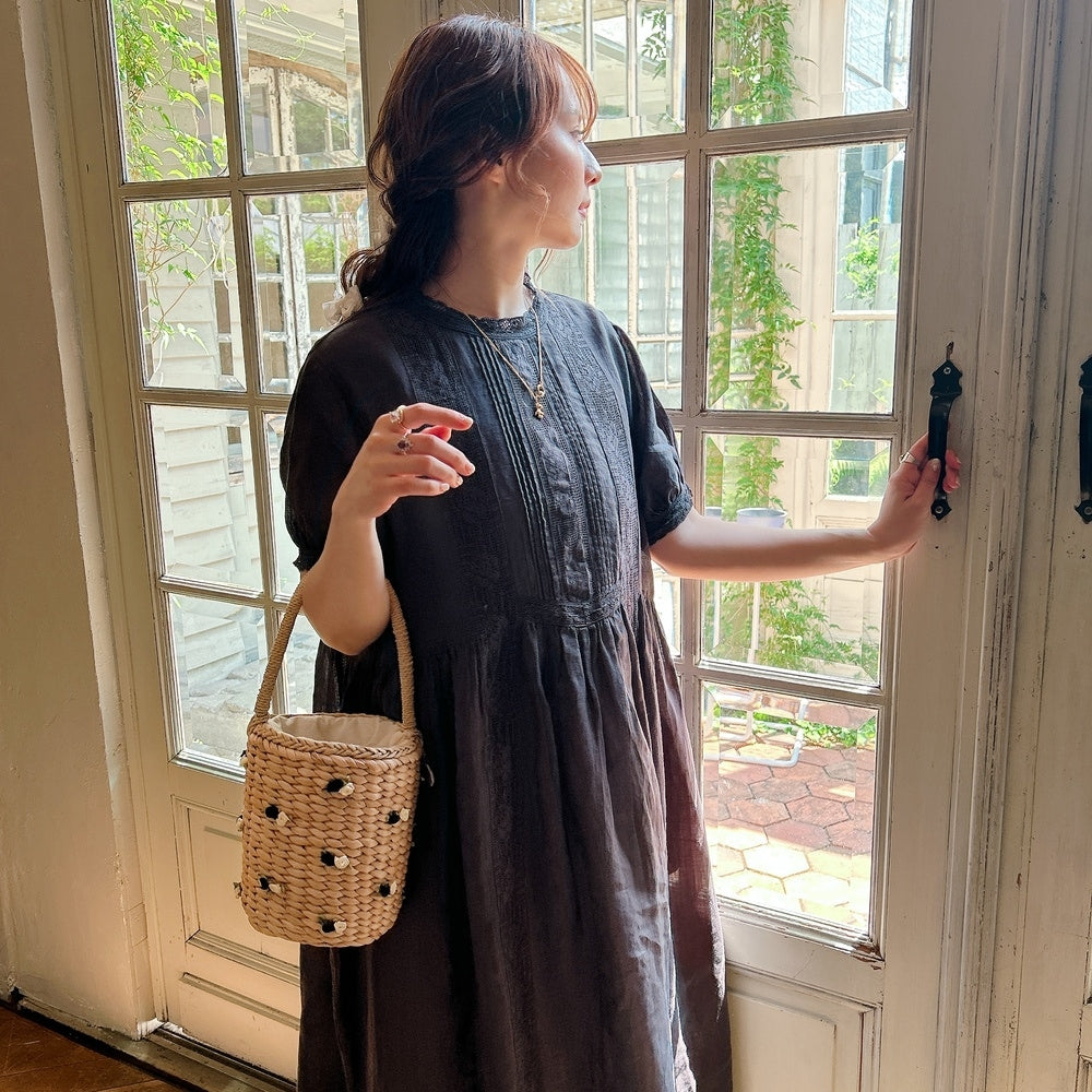 ★Noble Laceリネンワンピース