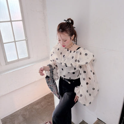 ★Polka Puffブラウス