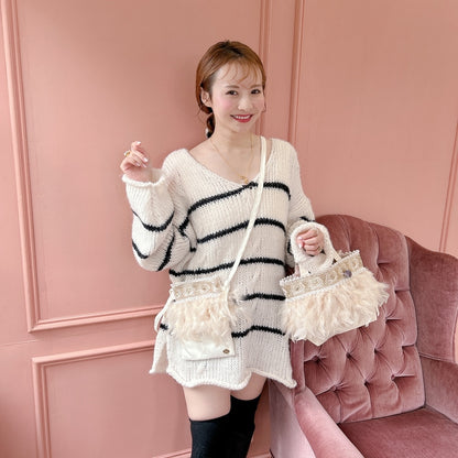 トート Wintry Meghan【アイボリー/グレー】