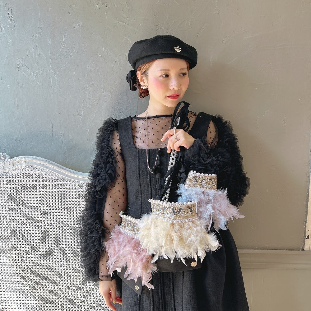 ミニサコッシュ Wintry Meghan ブラック