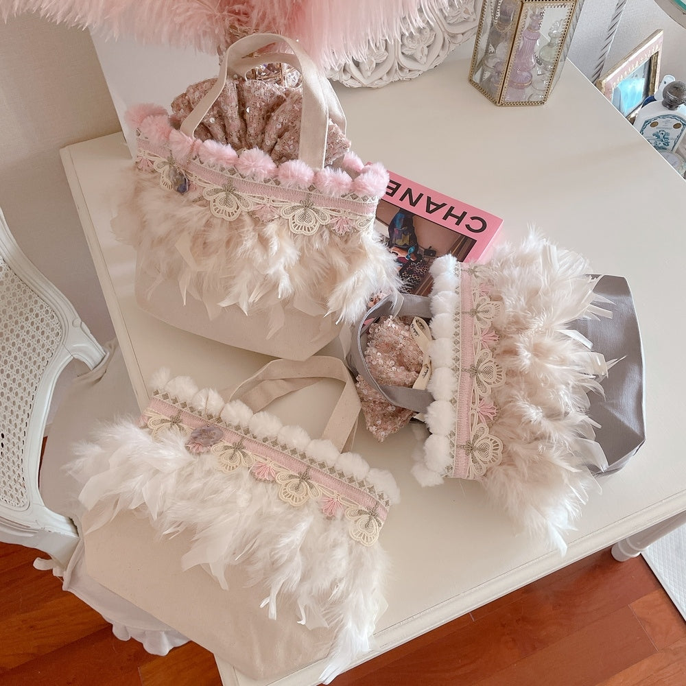 巾着＆トートSET Pom Pom Bunny