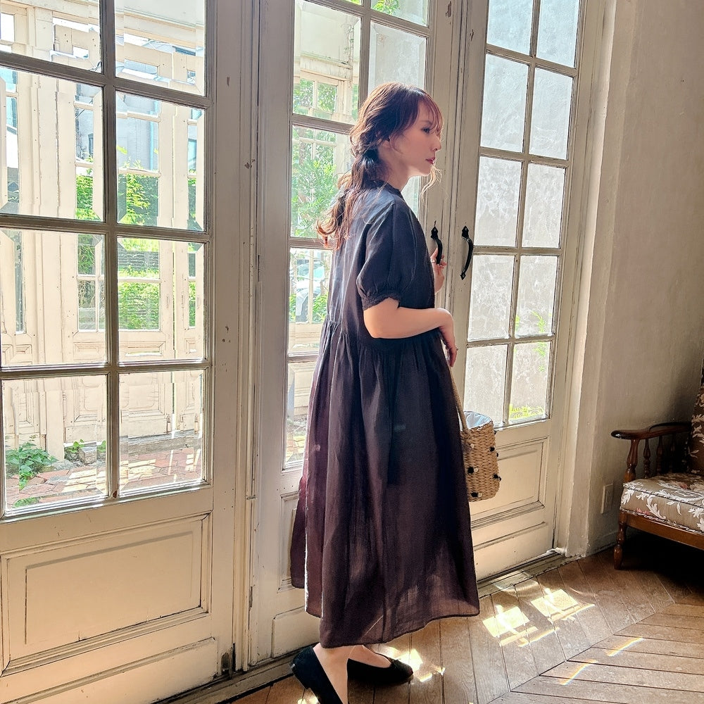 ★Noble Laceリネンワンピース