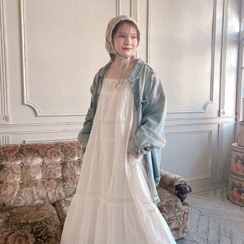 ★コットンレースDollyワンピース