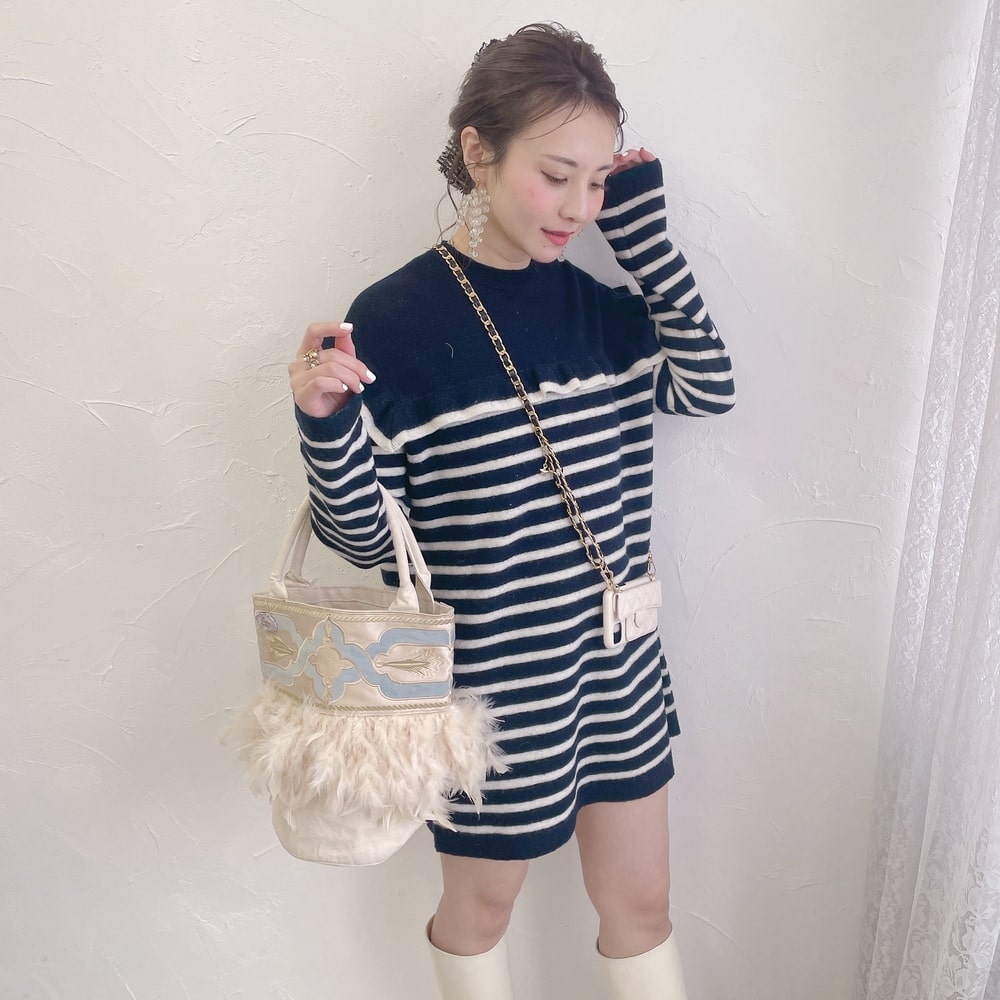 スマホケース Stella Chain アイボリー