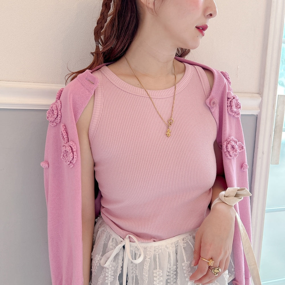 ★カラーリブタンク