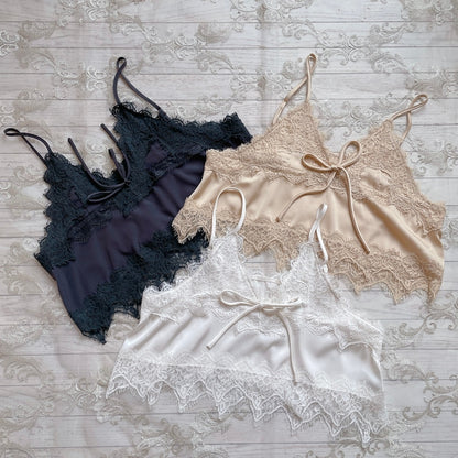 ★Croppedレースビスチェ