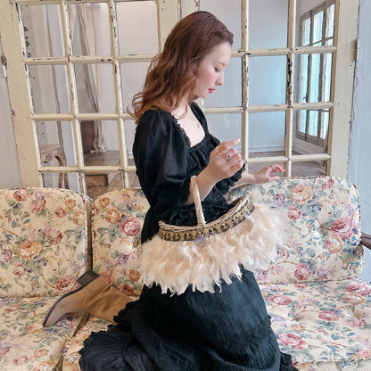 かご&巾着SET Antique Glow Rattan