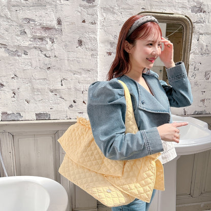 ビッグフリルバッグ Quilting Frill Bebe 【レモン】