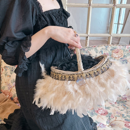 かご&巾着SET Antique Glow Rattan