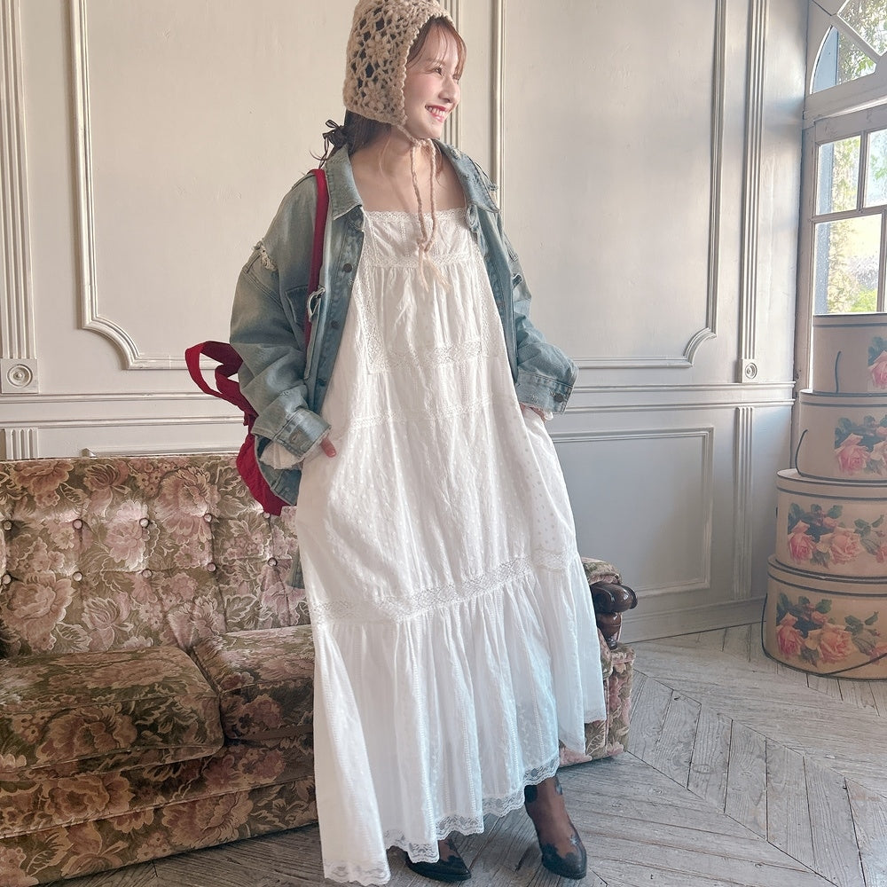 ★コットンレースDollyワンピース