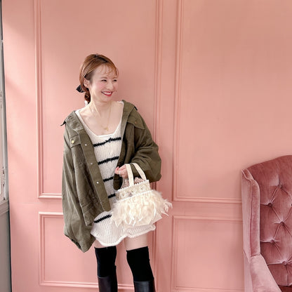 トート Wintry Meghan【アイボリー/グレー】