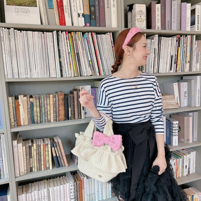 フリルバッグ Tweedy Bebe【アイボリー】1サイズ