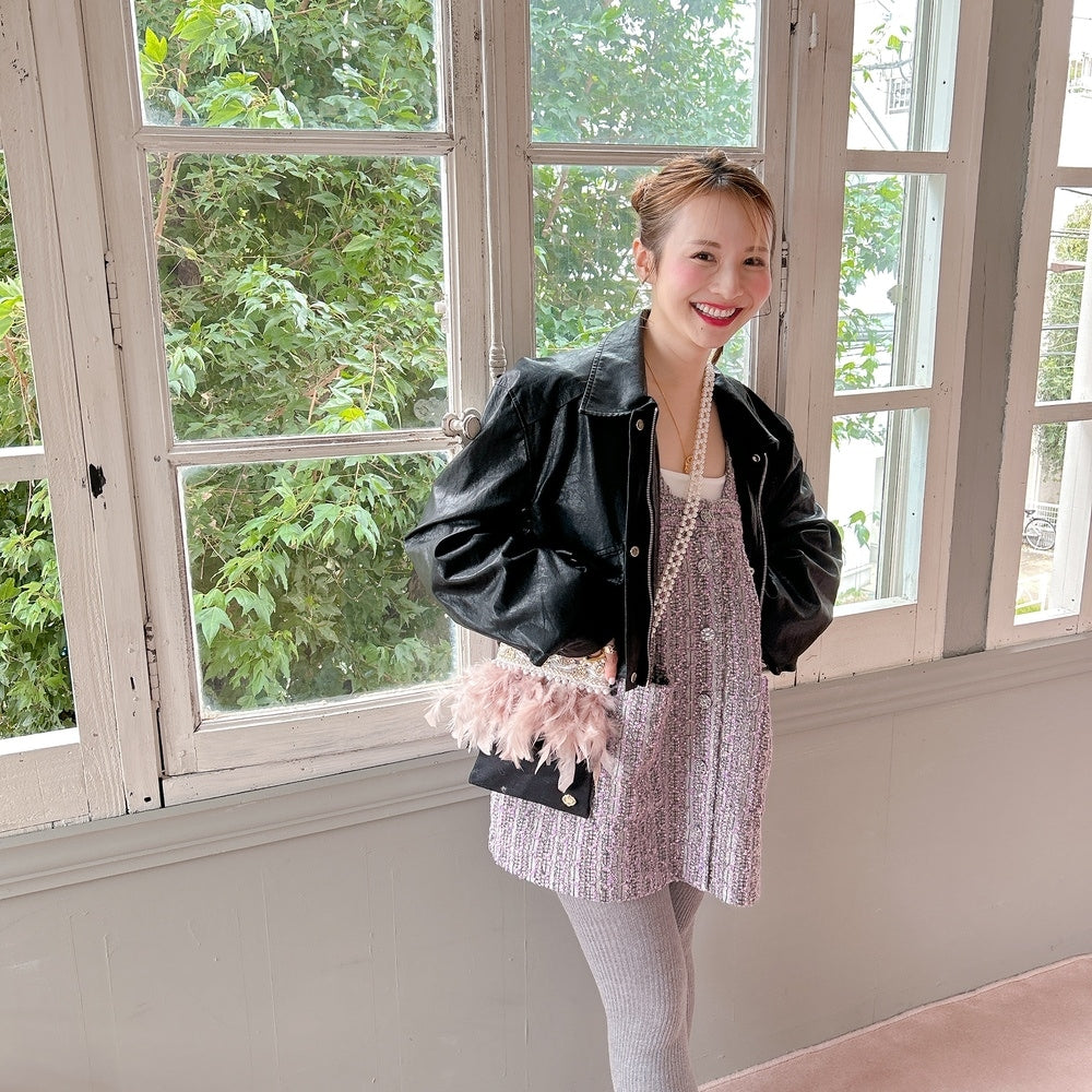 ★Volumeフェイクレザージャケット