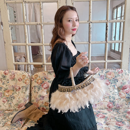 かご&巾着SET Antique Glow Rattan