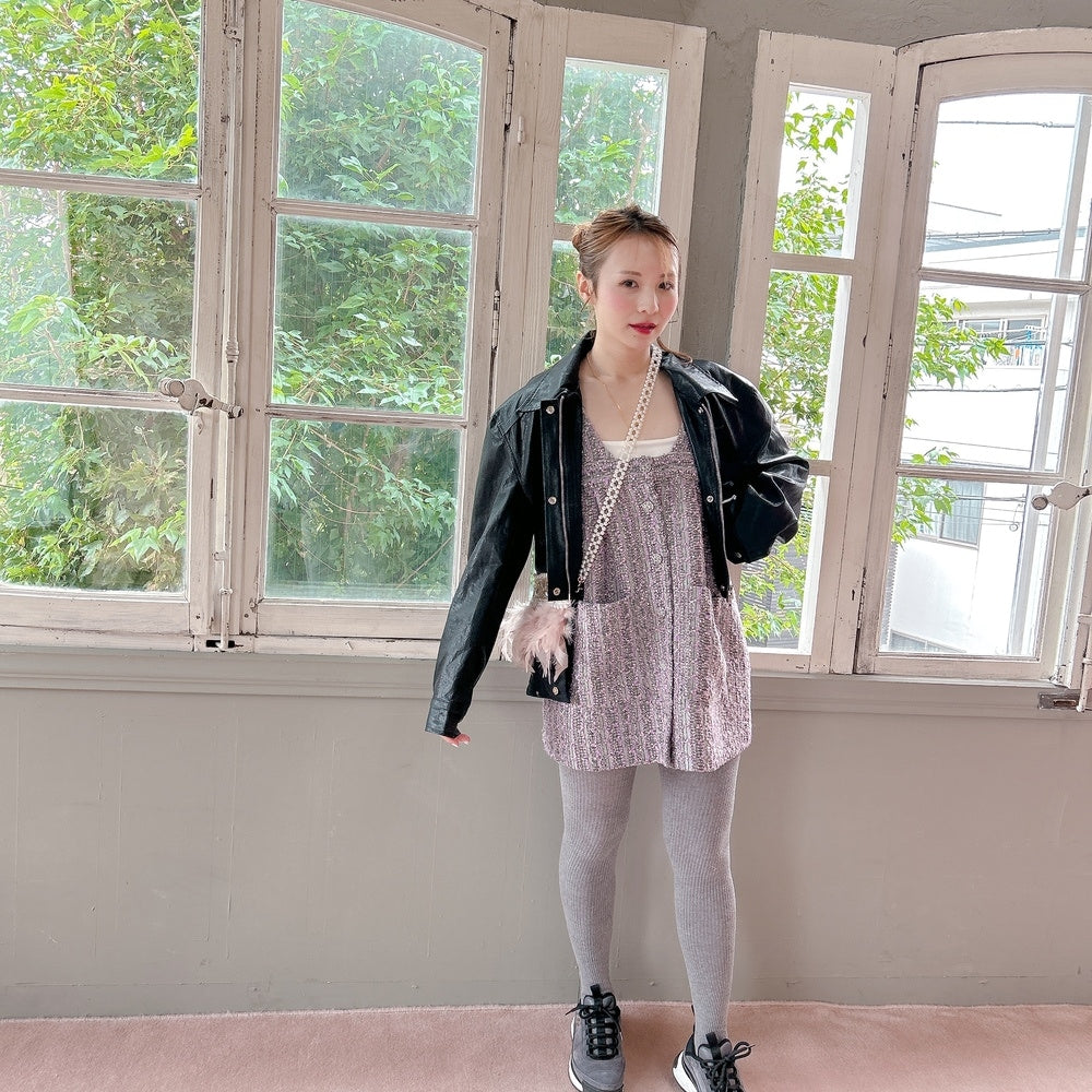 ★Volumeフェイクレザージャケット