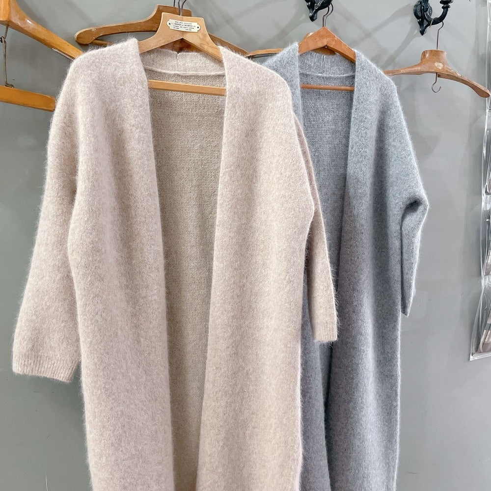 ★ロングFluffyニットガウン