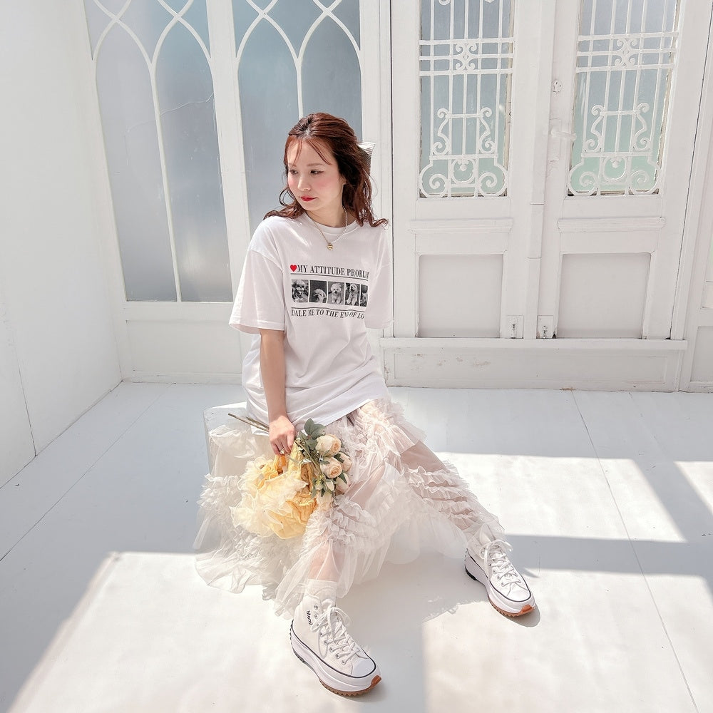 ★Primaシアーフリルスカート