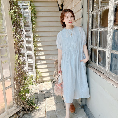★Noble Laceリネンワンピース