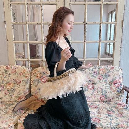 かご&巾着SET Antique Glow Rattan