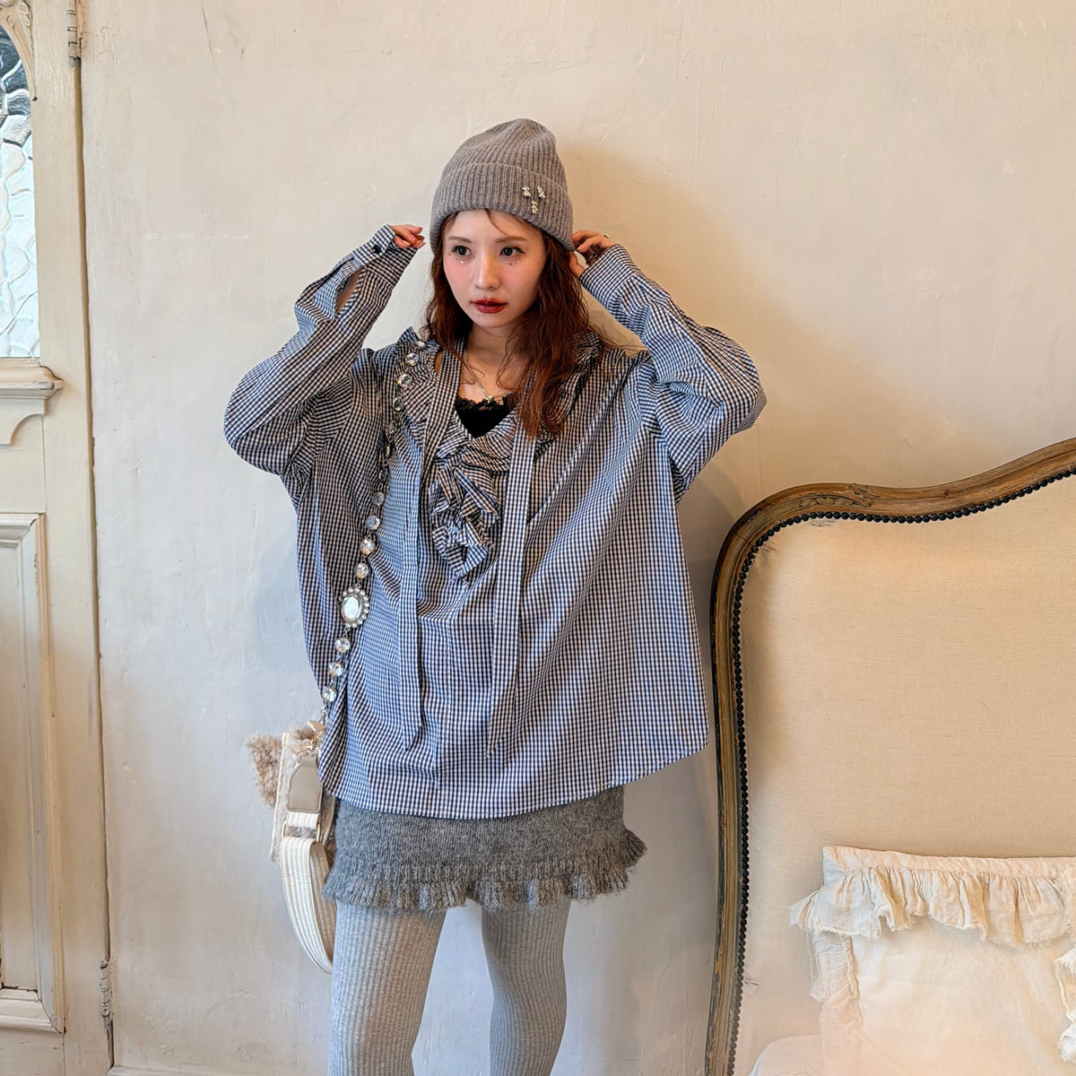 ★Bibi Gingham Blouse