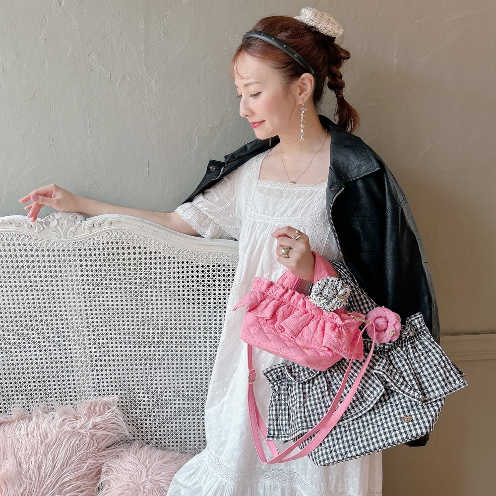 フリルバッグ Quilting Frill Bebe ミニ/レギュラー【ギンガム】