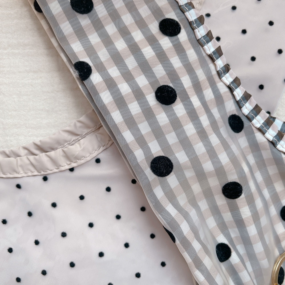 ポーチ付バッグ Balloon Marche【無地ドット】