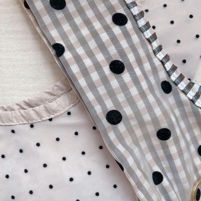 ポーチ付バッグ Balloon Marche【無地ドット】