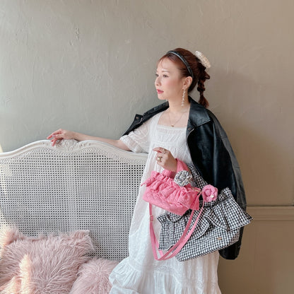 フリルバッグ Quilting Frill Bebe ミニ/レギュラー【ギンガム】