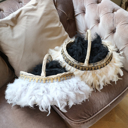 かご&巾着SET Antique Glow Rattan