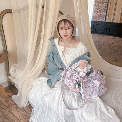 ★コットンレースDollyワンピース