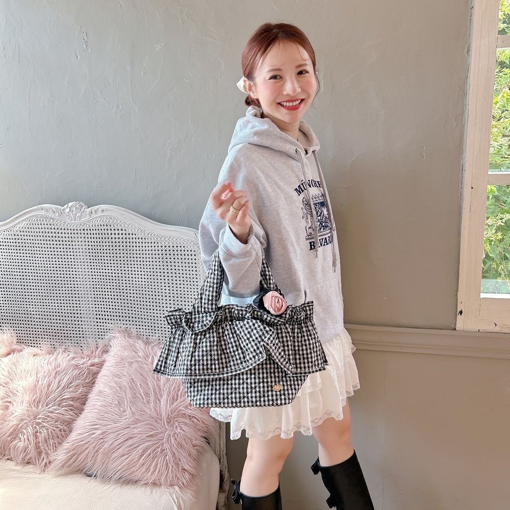 フリルバッグ Quilting Frill Bebe ミニ/レギュラー【ギンガム】