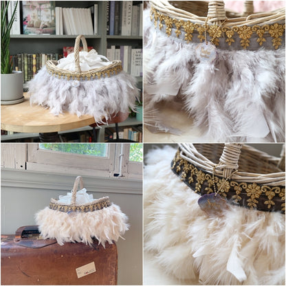 かご&巾着SET Antique Glow Rattan