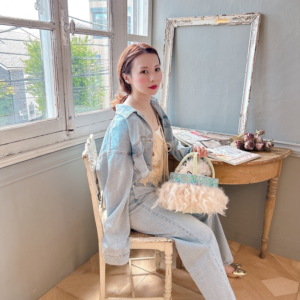 ★Volumeスリーブショートデニムジャケット