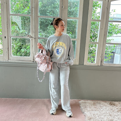 フリルバッグ Tweedy Bebe【ピーチ×シルバー】2サイズ