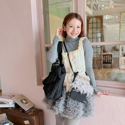 ミニサコッシュ Wintry Meghan ブラック